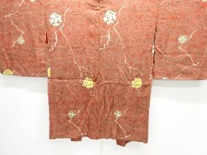 アンティーク　紋錦紗　枝花模様羽織